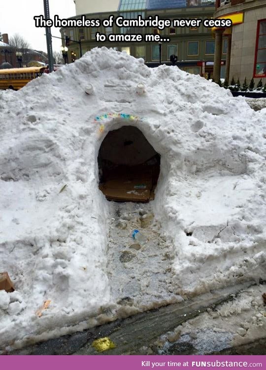 Cool snow cave