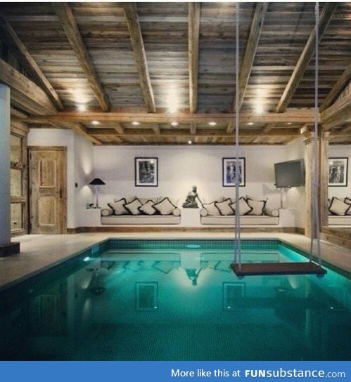 Cool indoor pool