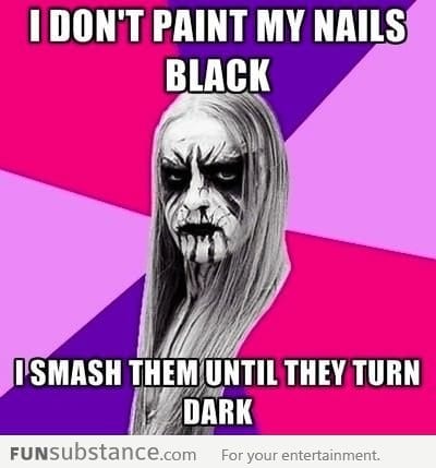 I don't paint my nails