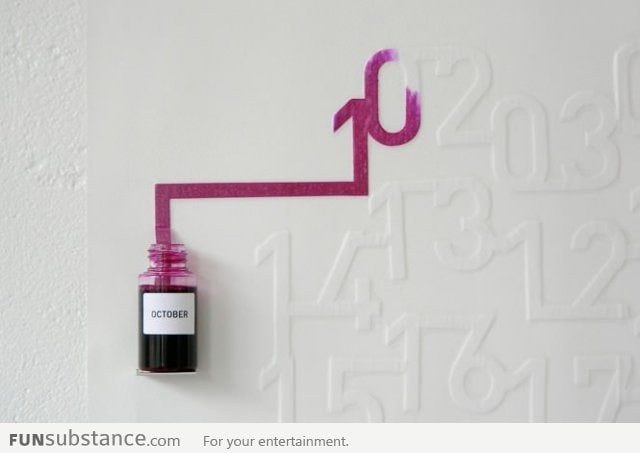 This Ink Calendar may be the coolest calendar ever