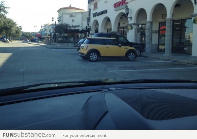 If you drive a Mini and you park like this thank you