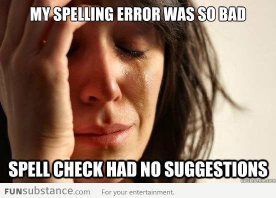 First World Spelling Problems