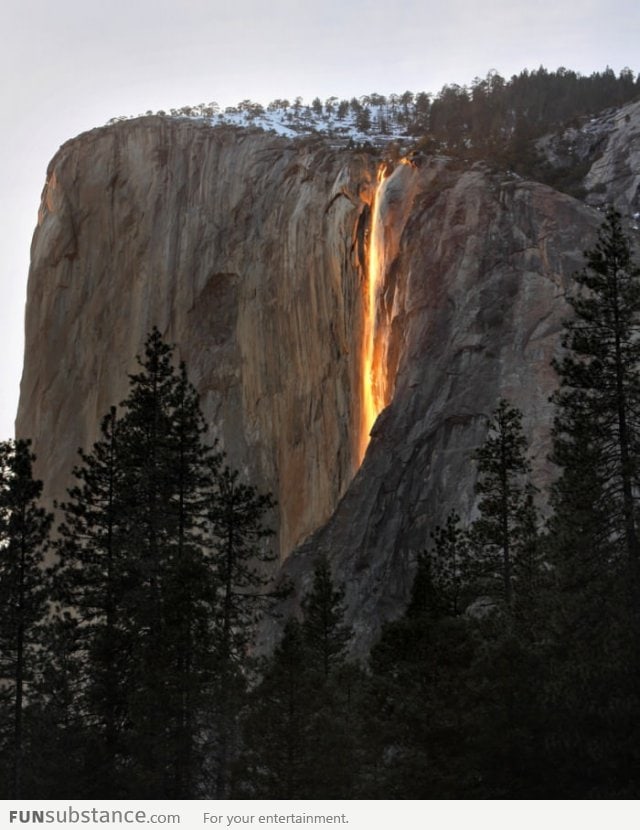 Yosemite Firefall - Waterfall of Lava