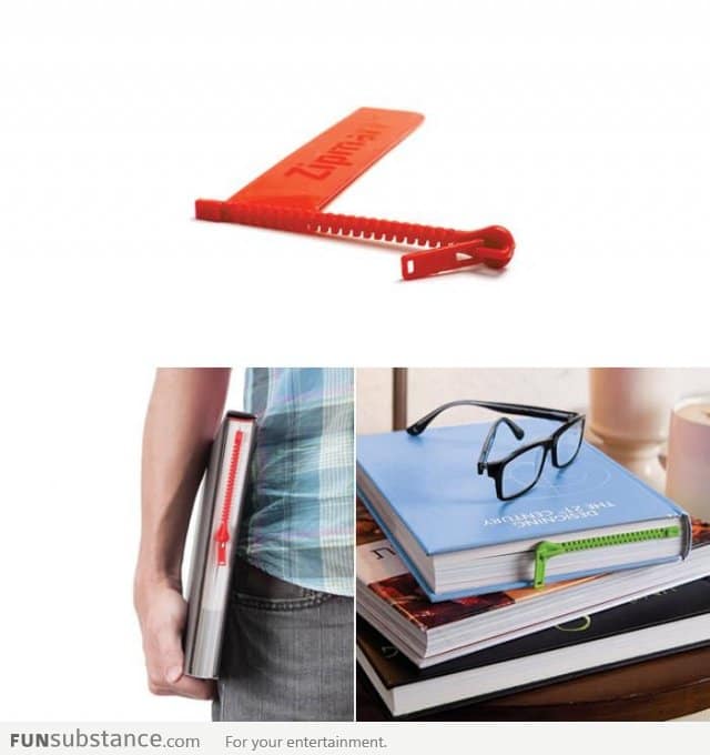 Zipmark - A zipper bookmark