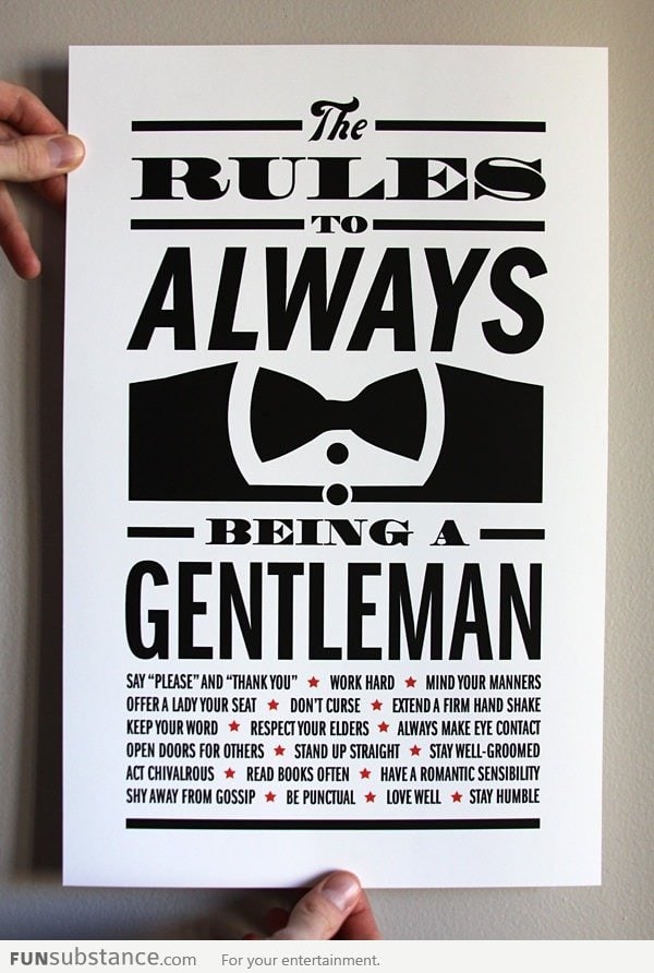 Gentleman Rules