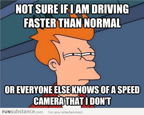 Sometimes while driving