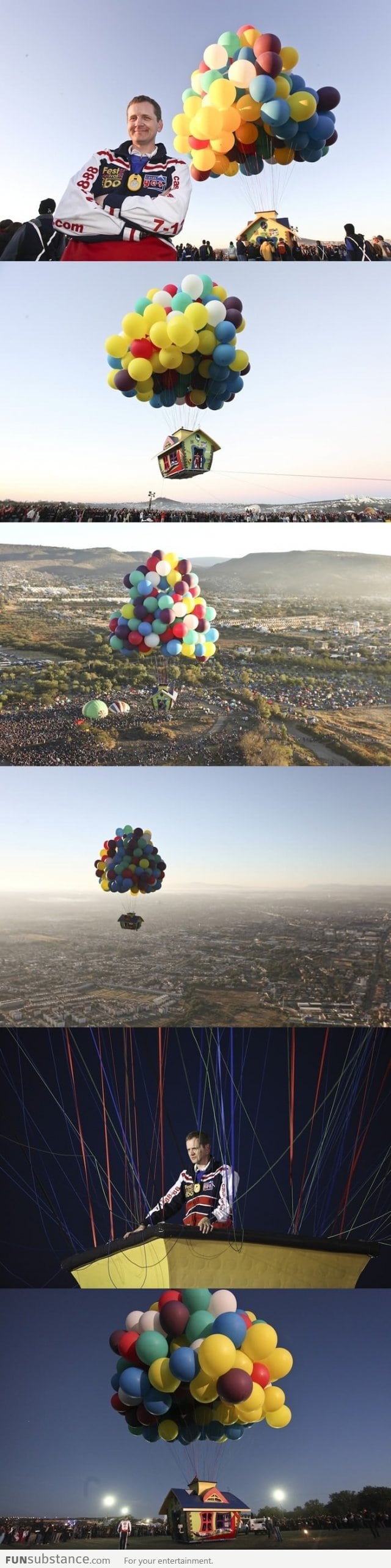 Up's flying house in real life