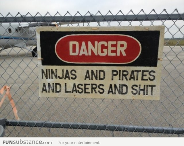 Danger: Ninjas and Pirates and Lasers and S**t