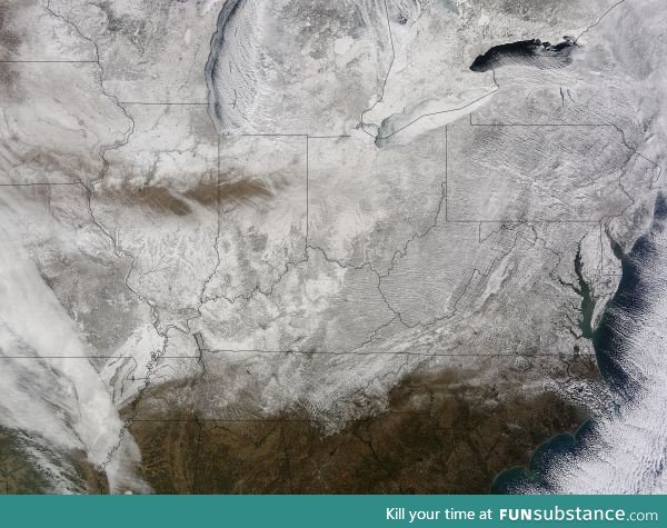 What the Eastern US looks like right now from space