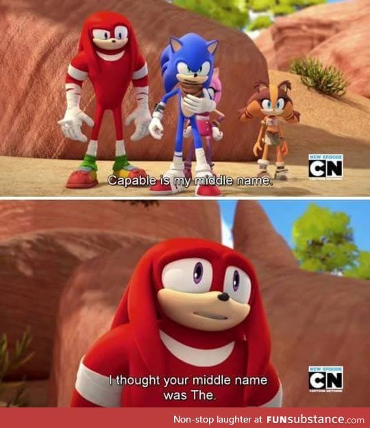 Sonic's Middle Name - FunSubstance