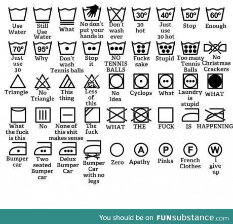 a totally helpful infographic on laundry symbols