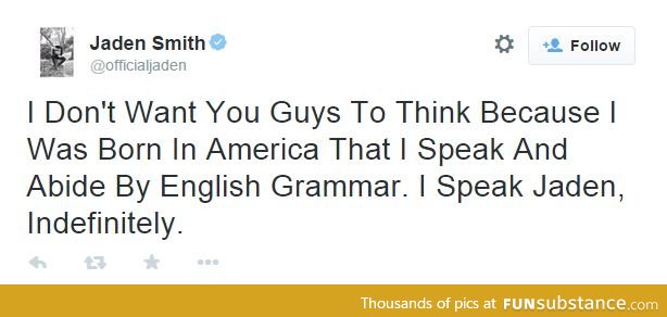 I figured out the secret behind Jaden Smith's tweets