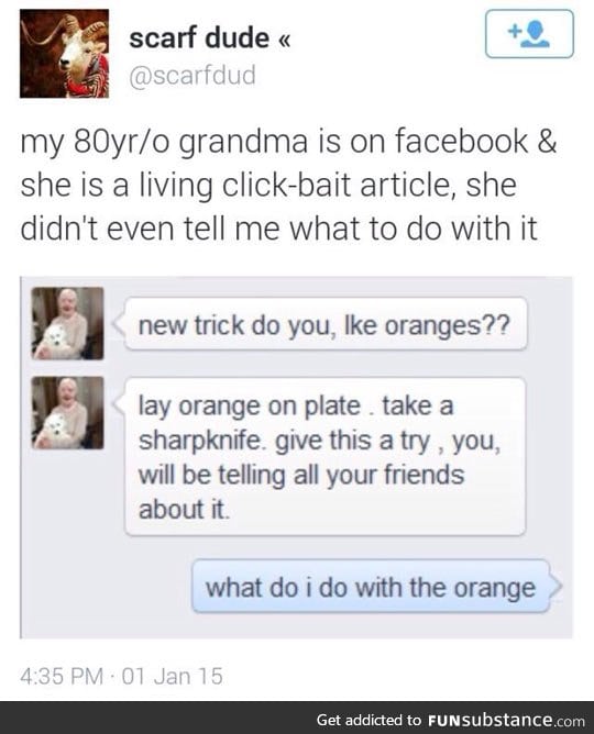 Click-bait grandma