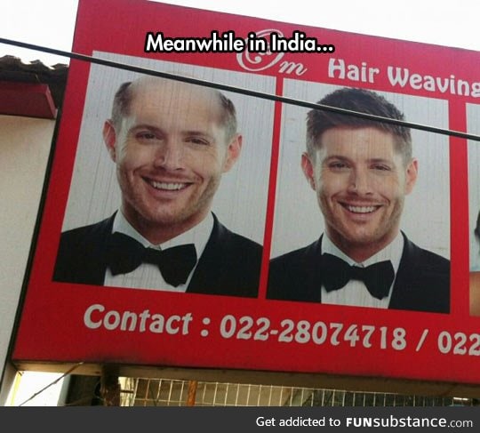 Jensen solved all his hair problems