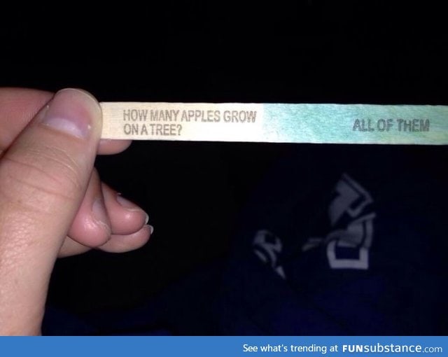 Wow, good one Popsicle