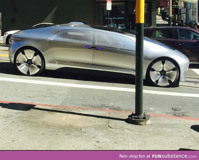 There is a Mercedes Self-Driving Car gone rogue (without a driver) in San Francisco