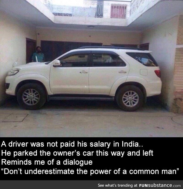 Don't underestimate the power of a common man