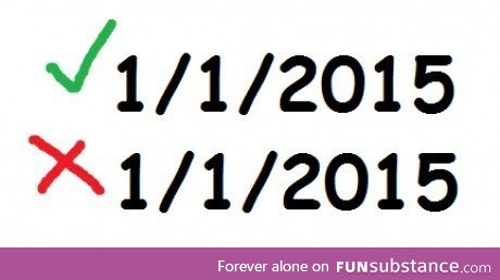Correct date format