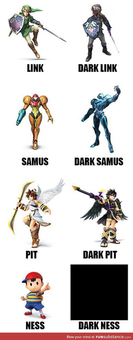 Every nintendo character has a dark side