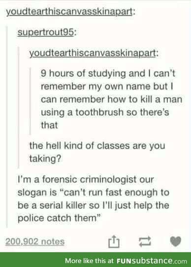 I'd like to take those classes.