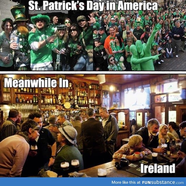 Being Irish in US vs Being Irish