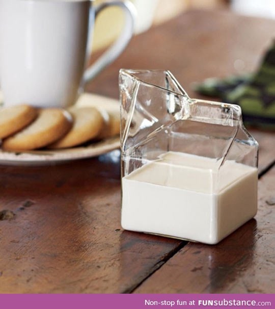 Clever glass of milk