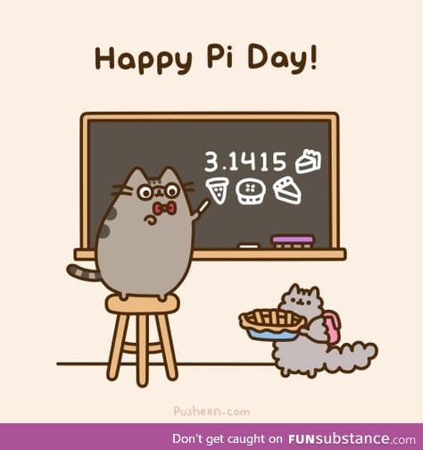 Day 126 of your daily dose of cute: It's pi day!! now you have a reason to eat pie