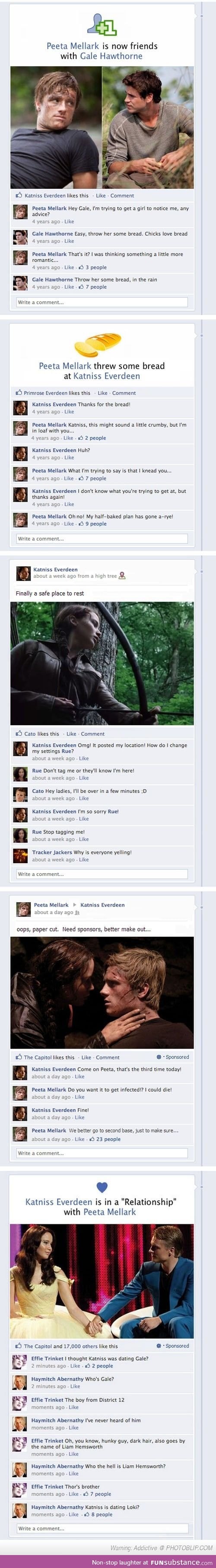 Fb and the Hunger Games.