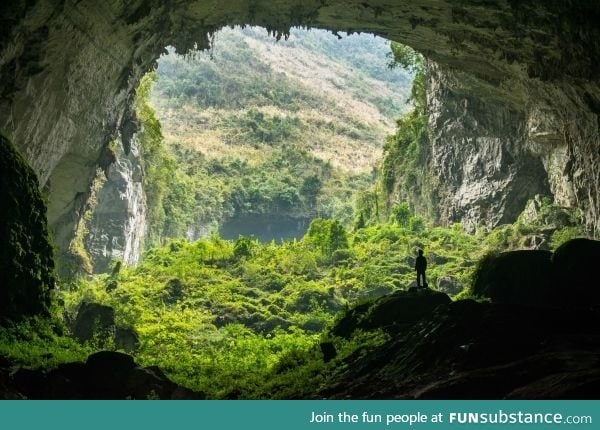 A cave in China