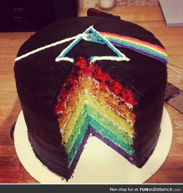 Dark side of the cake