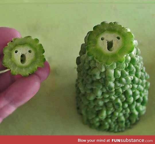 I never knew fruit could show such expression!