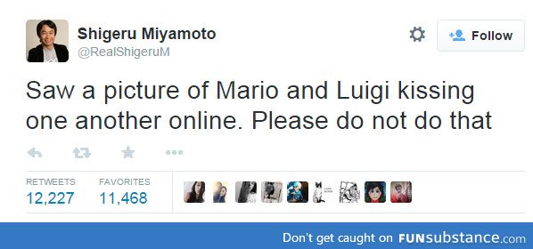 Respect Shigeru Miyamoto's wishes, please