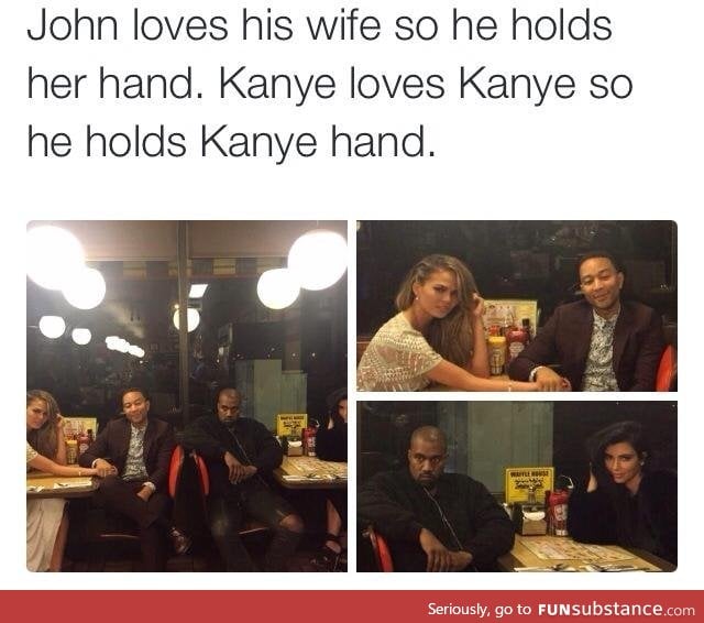 Kanye hold his hands