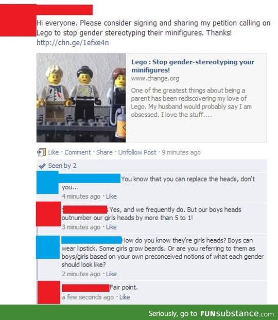 Stop lego stereotyping