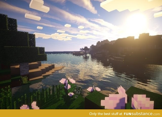 Minecraft with shaders looks amazing