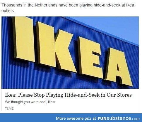 Lol Ikea hide-and-seek