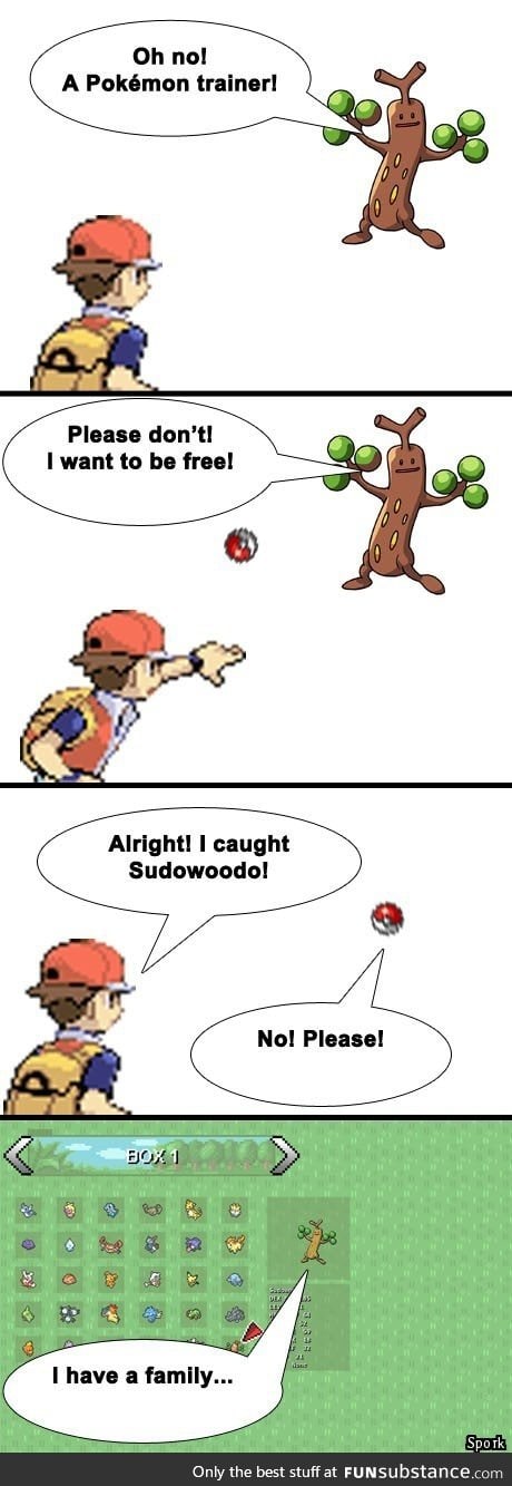 Sudowoodo used Guilt Trip! It's not very effective!