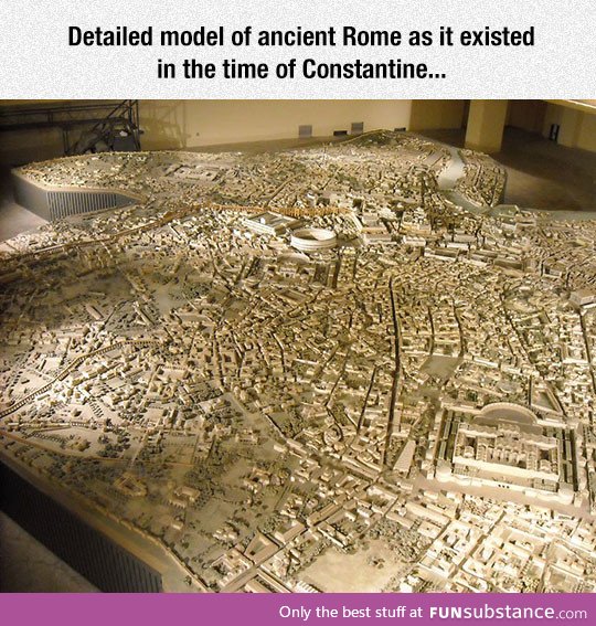 Model in the civiltà romana museum