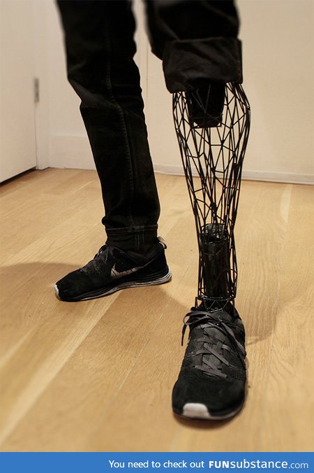 Badass 3d printed titanium prosthetic leg
