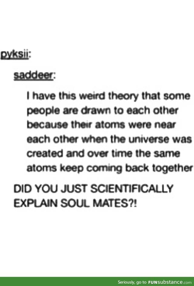 The scientific theory of soulmates