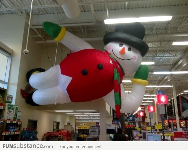 Paint me like one of your giant inflatable French snowmen