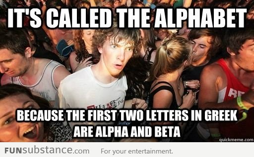 Why alphabet is called alphabet