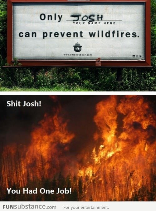 SH*T, JOSH!