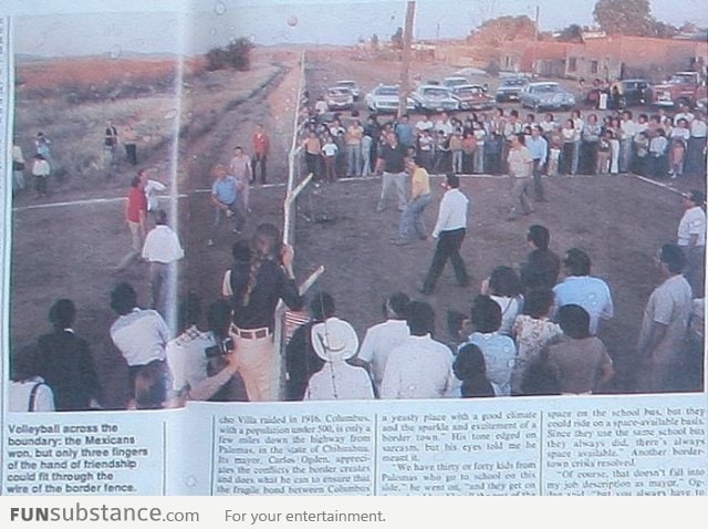 Illegal volleyball game (Mexico vs USA 1979)