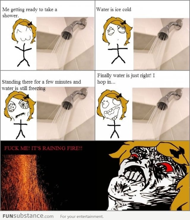 Every time I take a shower