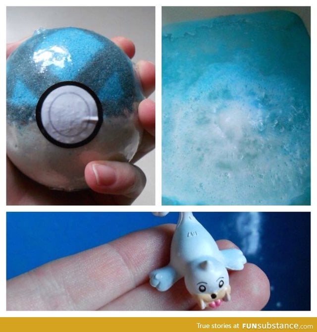 You can buy a Japanese cherry blossom scented Pokémon bath bomb with a surprise Pokémon