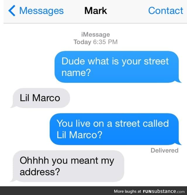 Street name