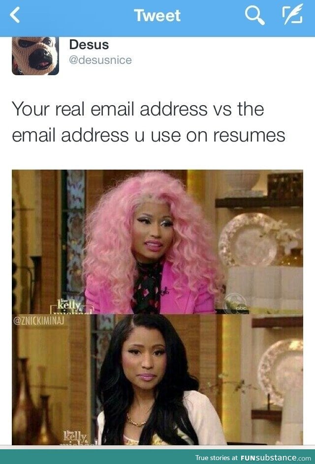 Resume's email address