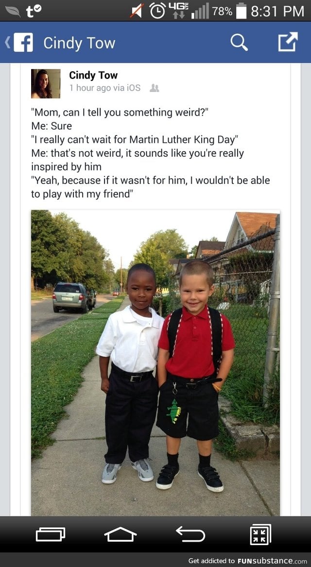 Thank you Martin Luther King J.R