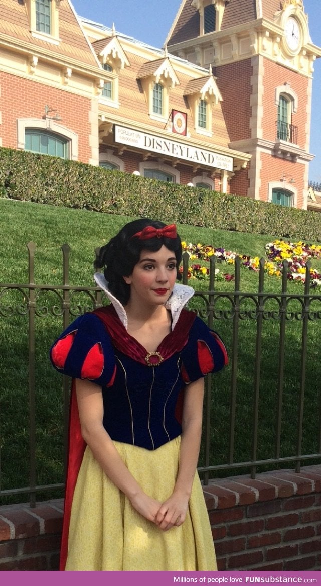 Took a picture of SnowWhite at Disney and looks like she's done